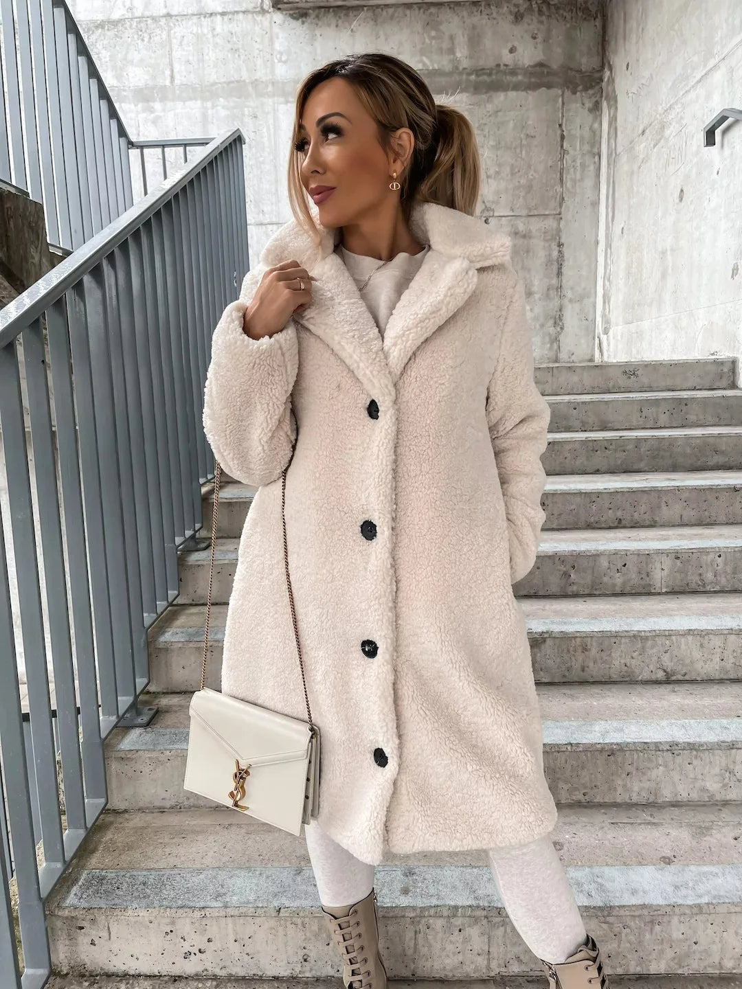 Juliana plush trench coat – image 3