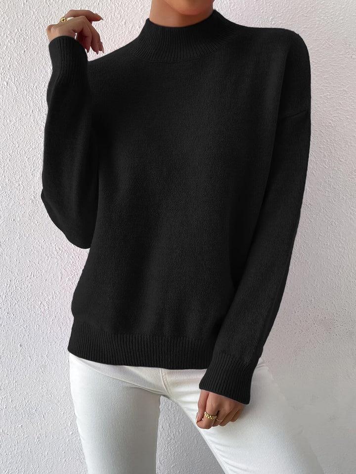 Lowri high neck knitted jumper – image 5