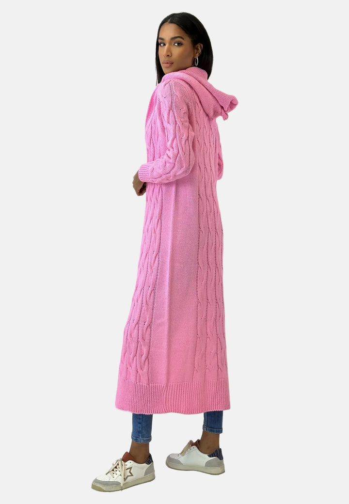 Bianca long hooded knit cardigan – image 5