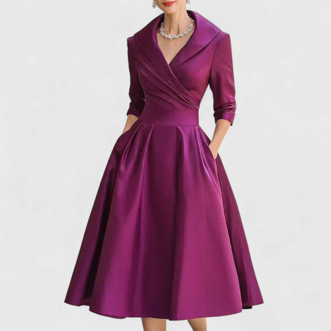 Elin belted midi dress – image 4