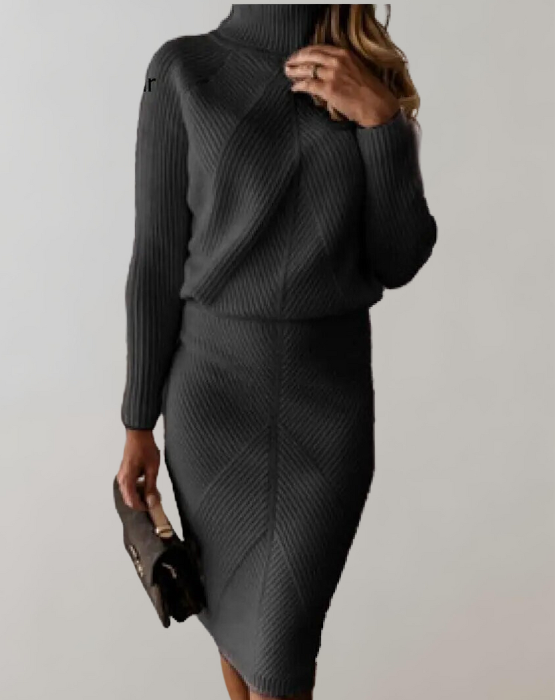 Lucinda roll neck jumper and slim skirt co-ord – image 9