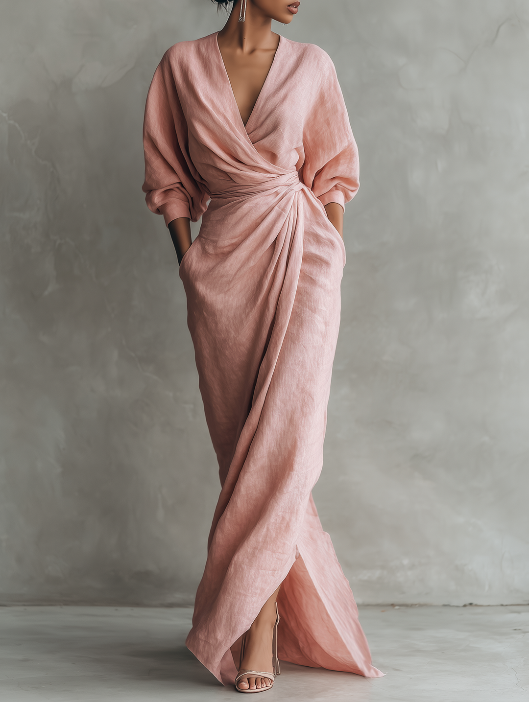 Hermia V neck maxi dress – image 13