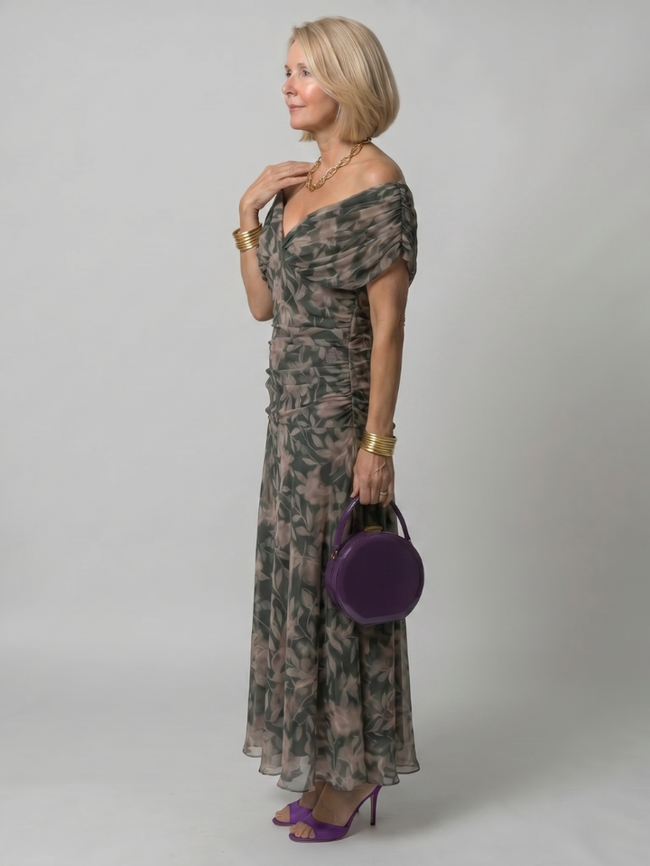 Arabella off shoulder midi dress – image 6