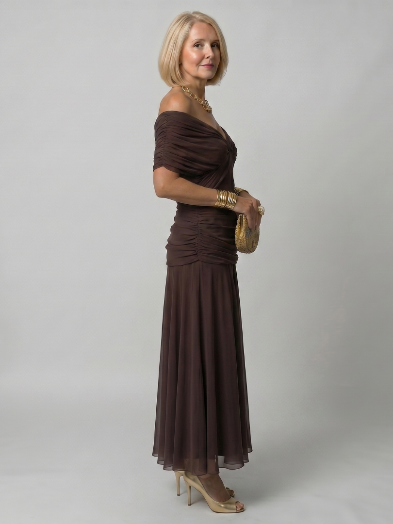 Arabella off shoulder midi dress – image 13