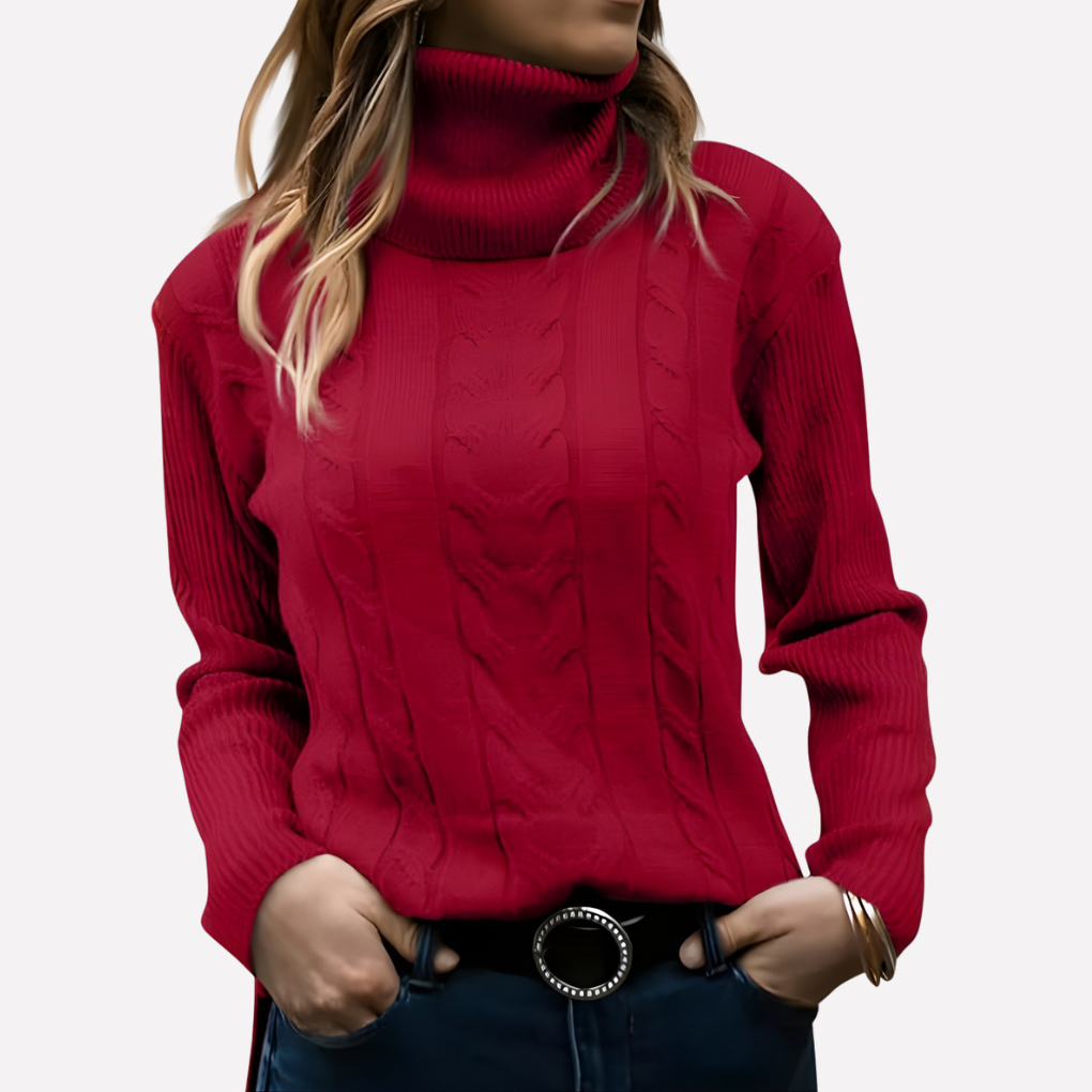 Petra relaxed turtleneck jumper – image 2
