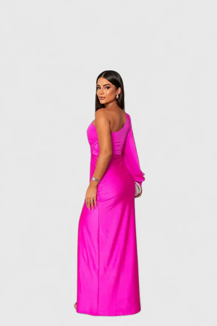 Gabriella one shoulder long sleeve maxi dress – image 4