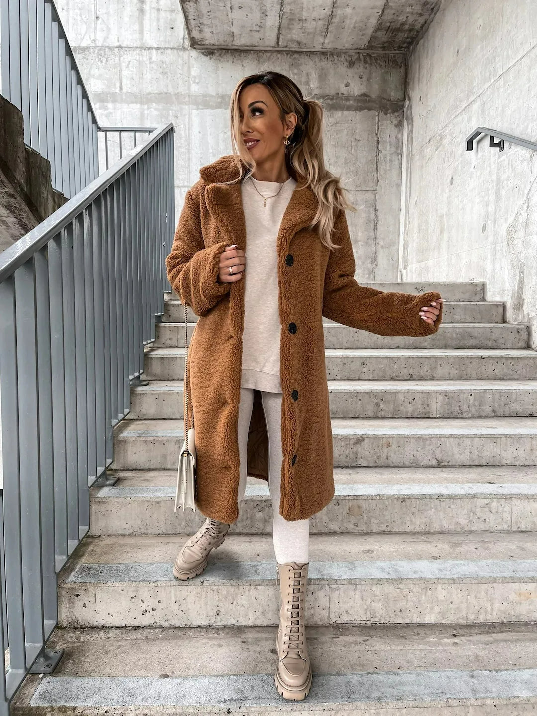 Juliana plush trench coat – image 6