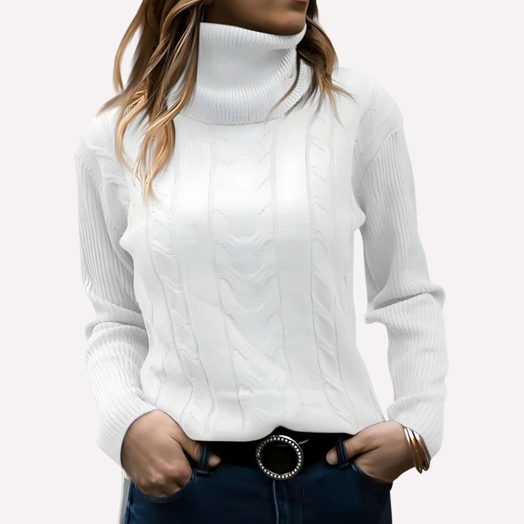 Petra relaxed turtleneck jumper – image 3
