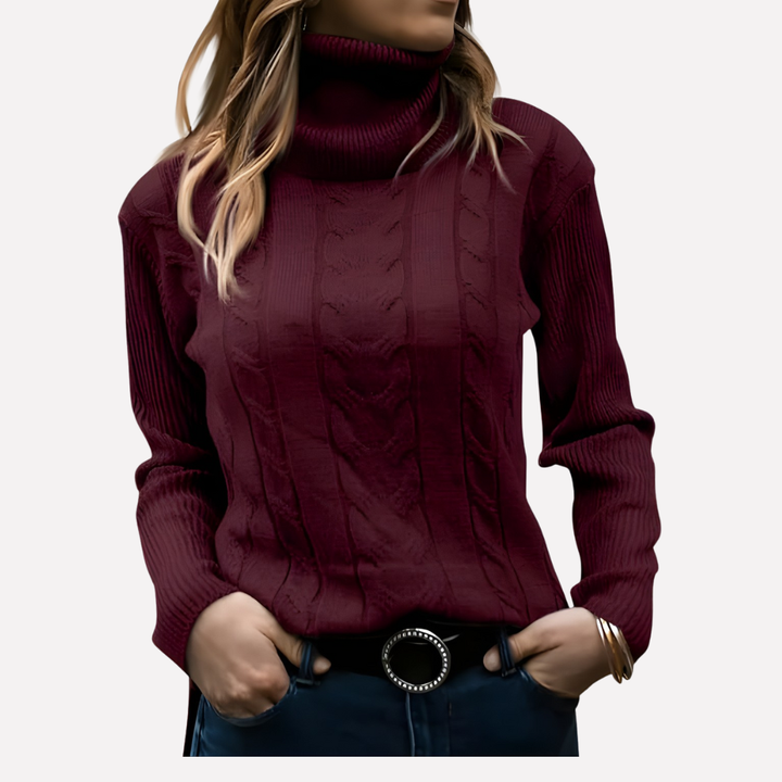 Petra relaxed turtleneck jumper – image 4