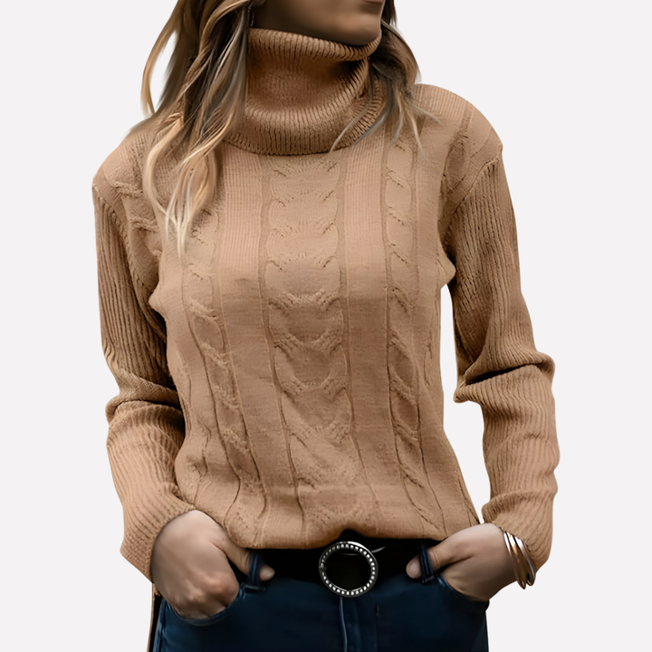 Petra relaxed turtleneck jumper – image 9