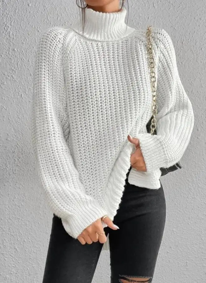 Kezia slim fit turtleneck top – image 2