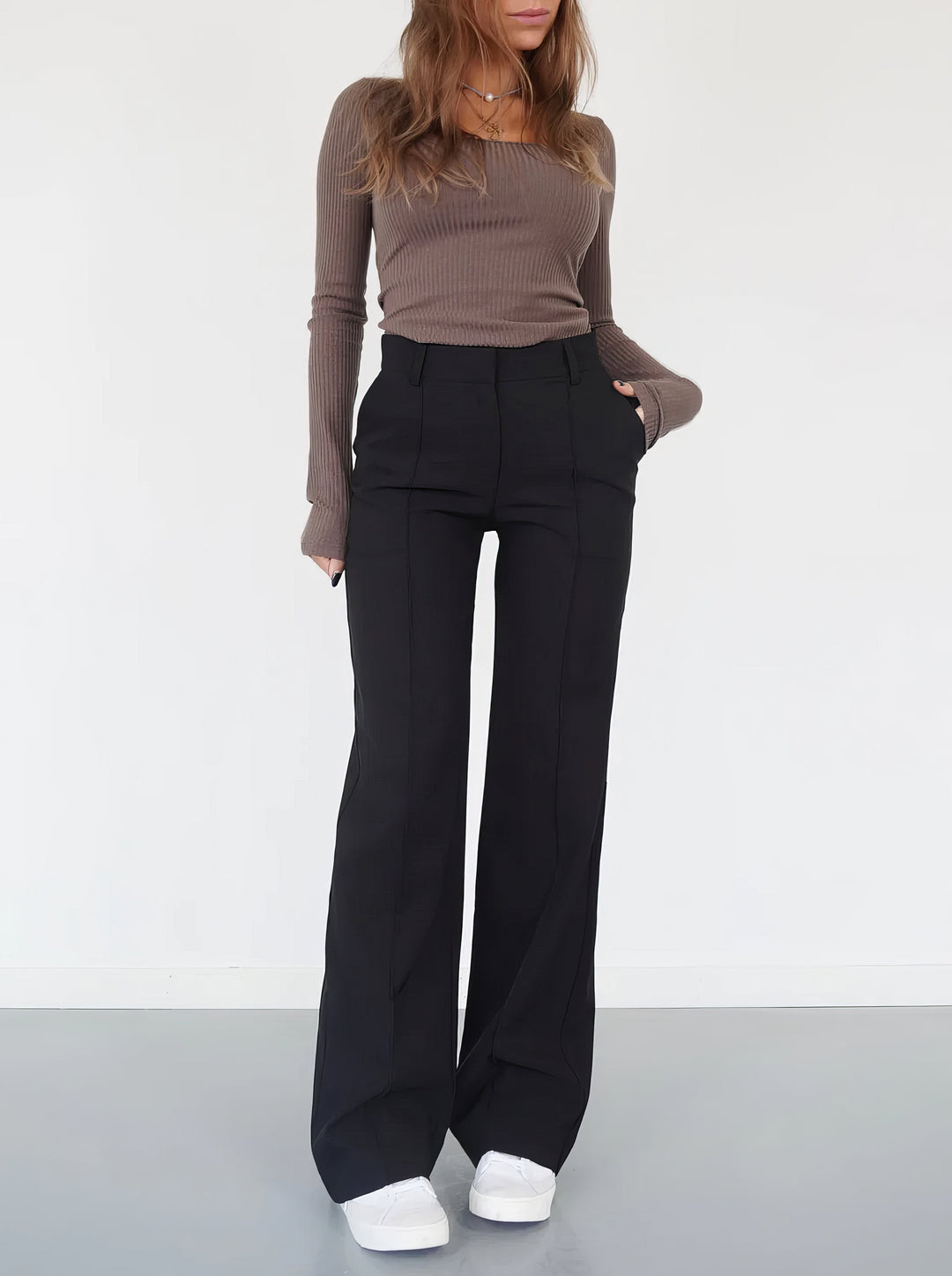 Mireille relaxed high waist wide leg trousers – image 12