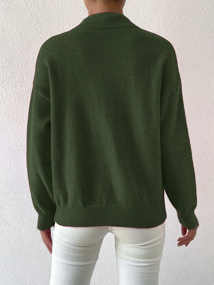 Lowri high neck knitted jumper – image 27