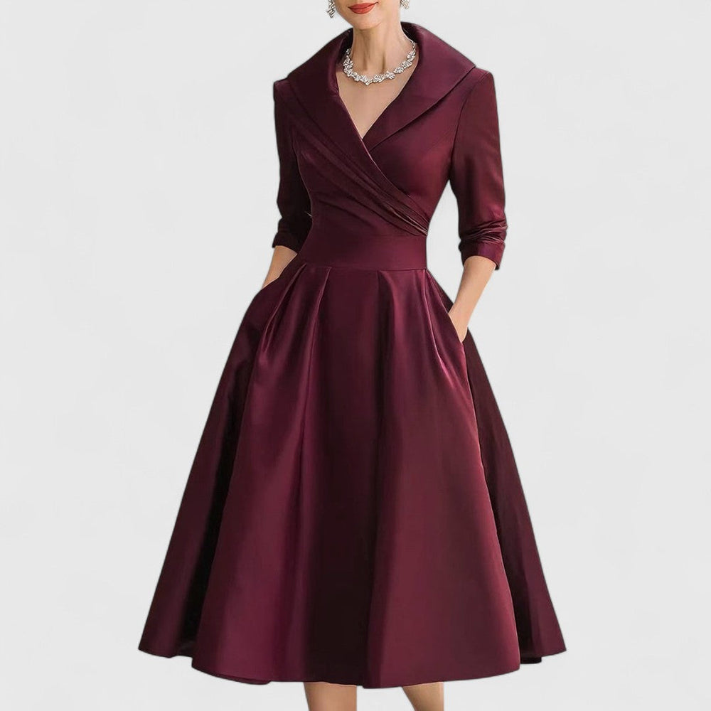 Elin belted midi dress – image 2