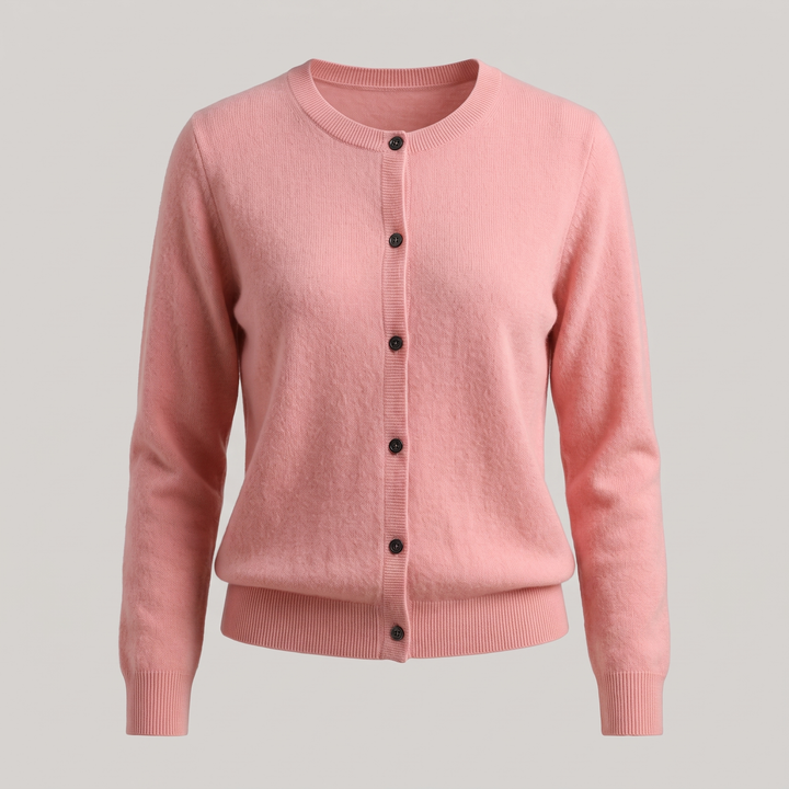 Hollie fine knit button cardigan