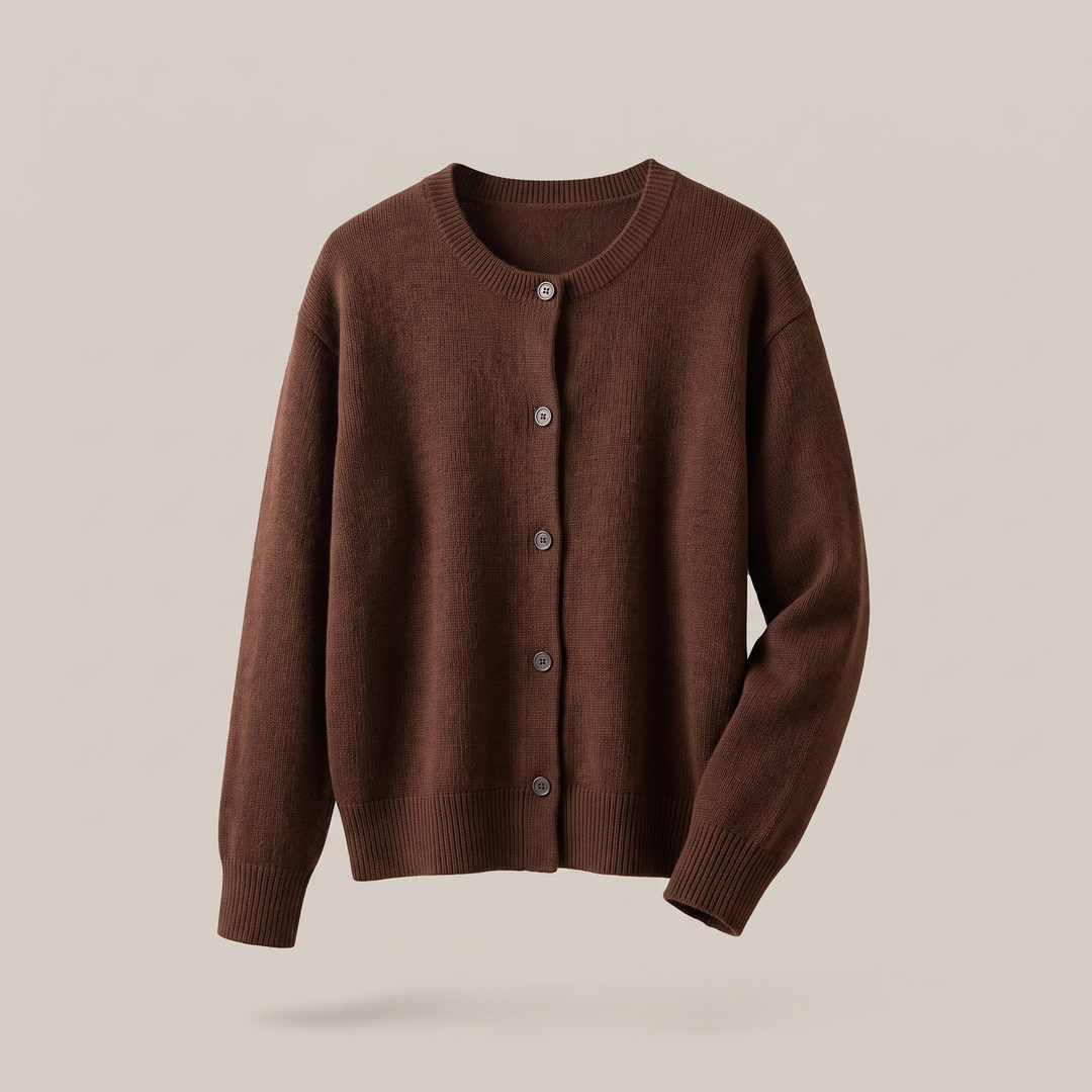 Hollie fine knit button cardigan – image 3