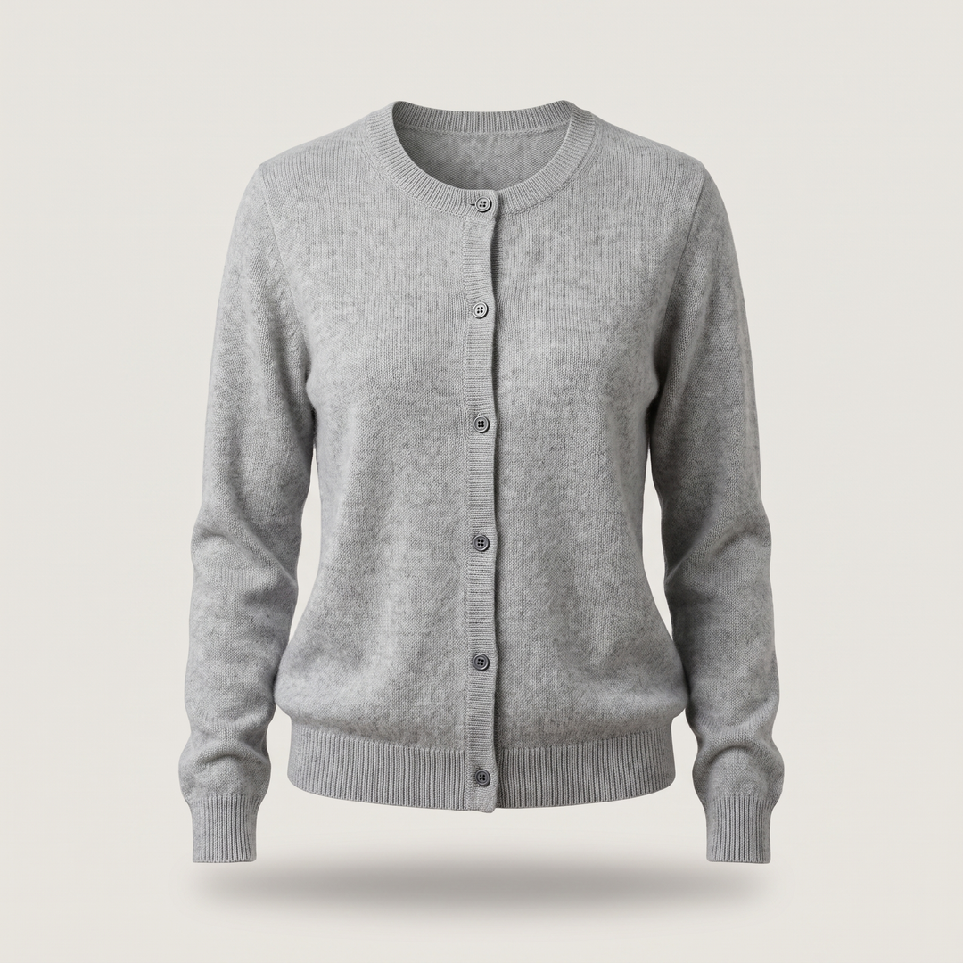 Hollie fine knit button cardigan – image 4
