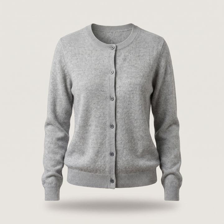 Hollie fine knit button cardigan – image 4
