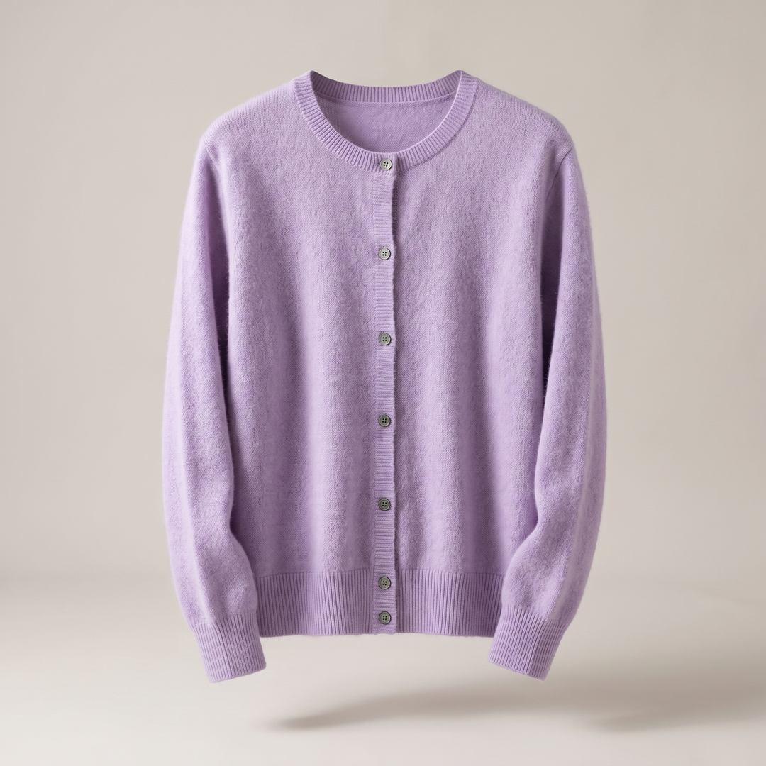 Hollie fine knit button cardigan – image 10