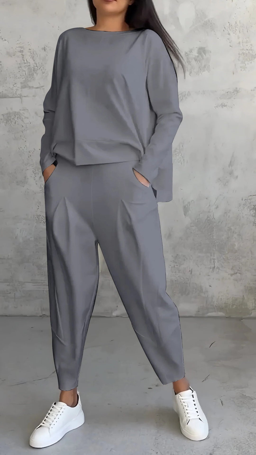 Mirella crew neck top and trouser lounge set – image 12