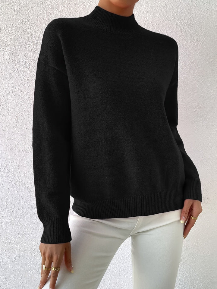 Lowri high neck knitted jumper – image 6
