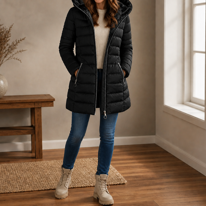 Pandora longline hooded puffer coat – image 5