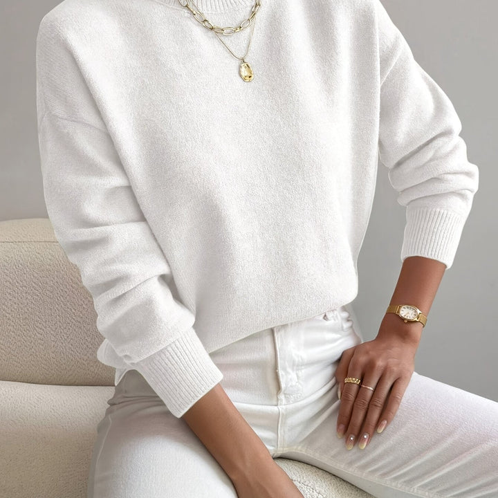 Lowri high neck knitted jumper – image 51