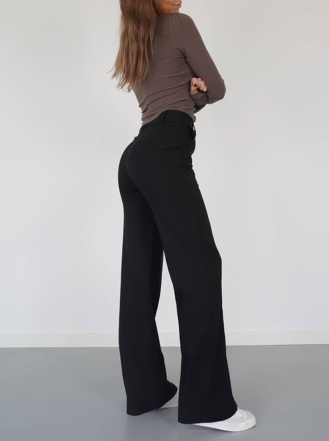 Mireille relaxed high waist wide leg trousers