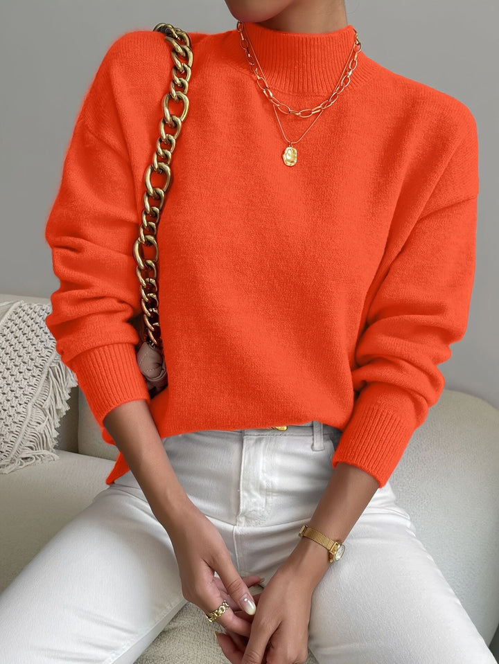 Lowri high neck knitted jumper – image 11