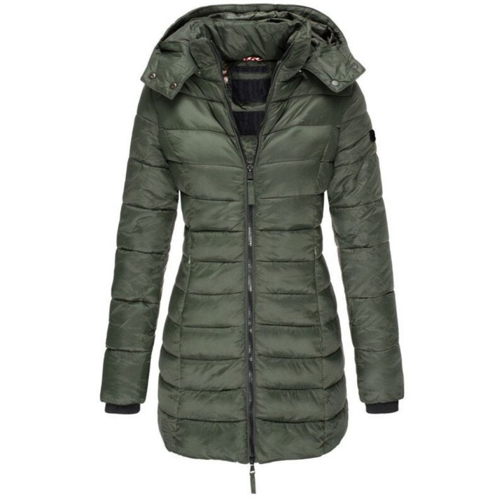 Perpetua zip front winter jacket with hood – image 3