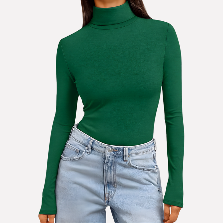 Tessa fitted turtleneck long sleeve top – image 6