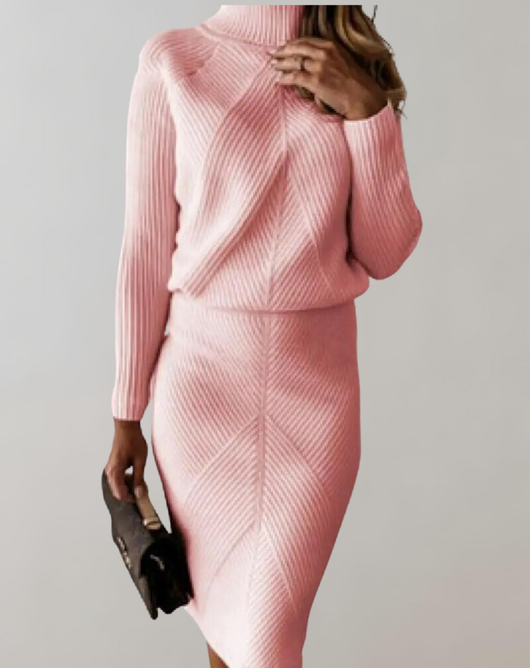 Lucinda roll neck jumper and slim skirt co-ord – image 3