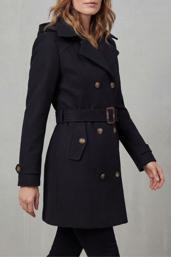 Heddwen tailored hooded trench coat – image 3