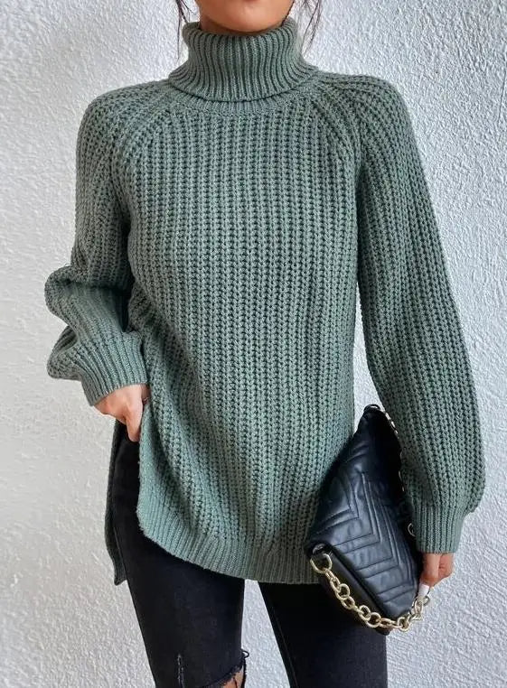 Kezia slim fit turtleneck top – image 3
