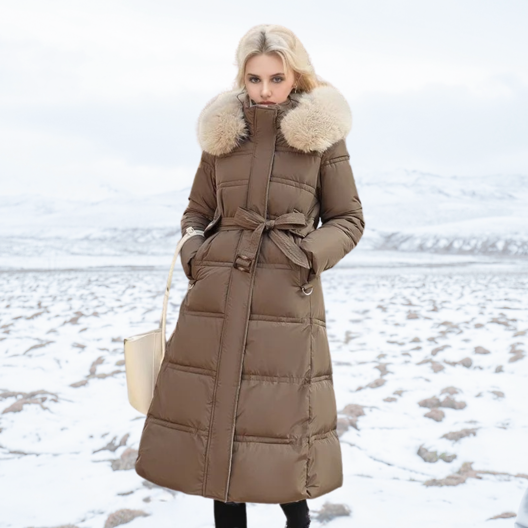 Dorinda faux fur collar winter coat – image 2