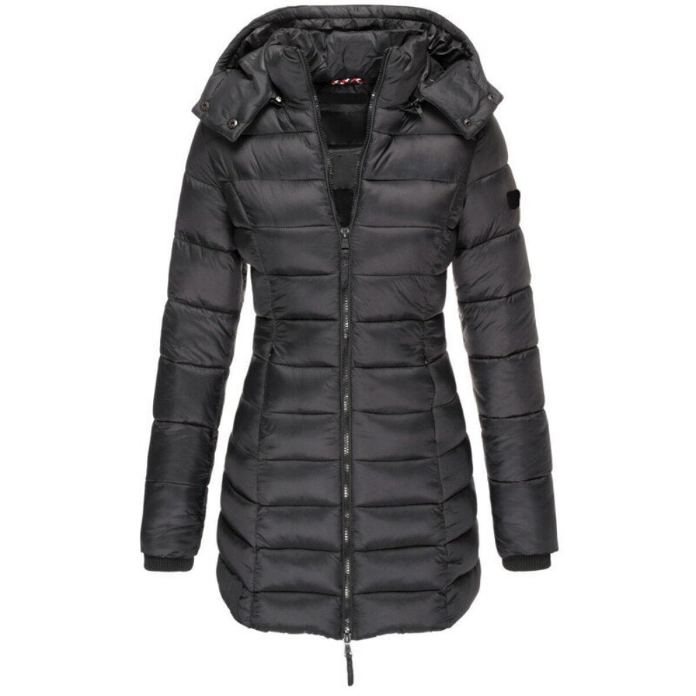 Perpetua zip front winter jacket with hood – image 2