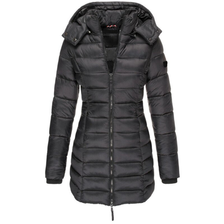 Perpetua zip front winter jacket with hood – image 2