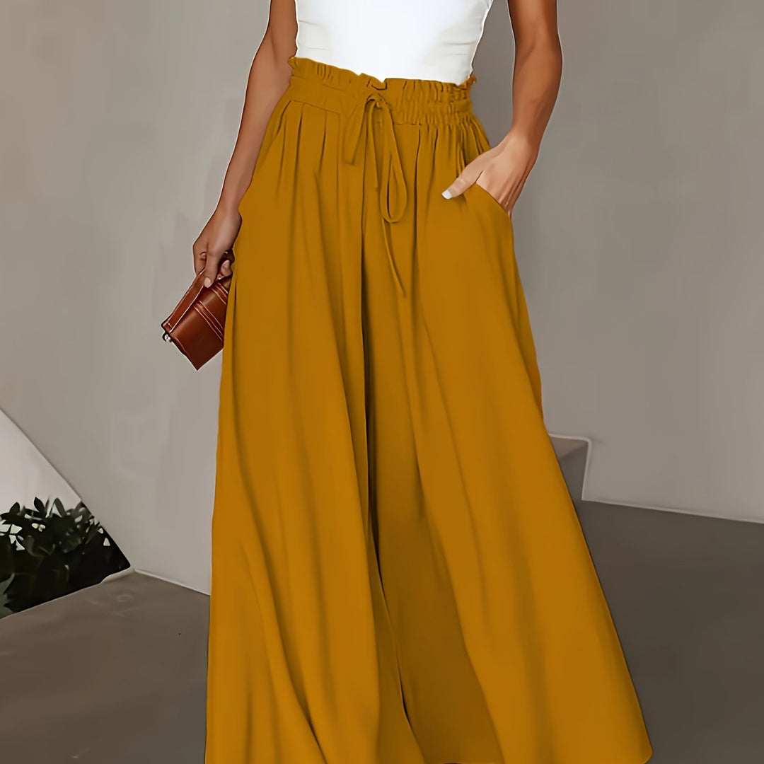 Jocasta high waisted tailored wide leg trousers – image 10