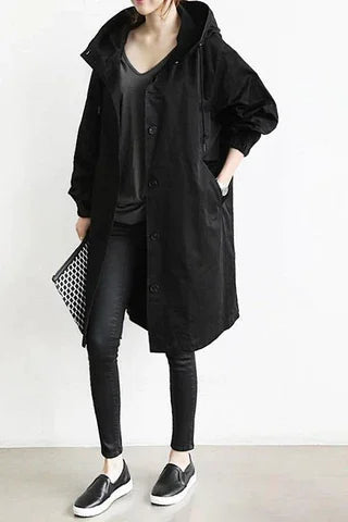 Alanna hooded windbreaker rain jacket