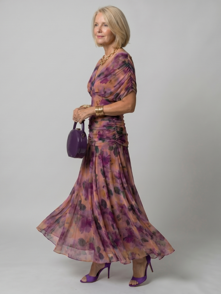 Arabella off shoulder midi dress – image 2