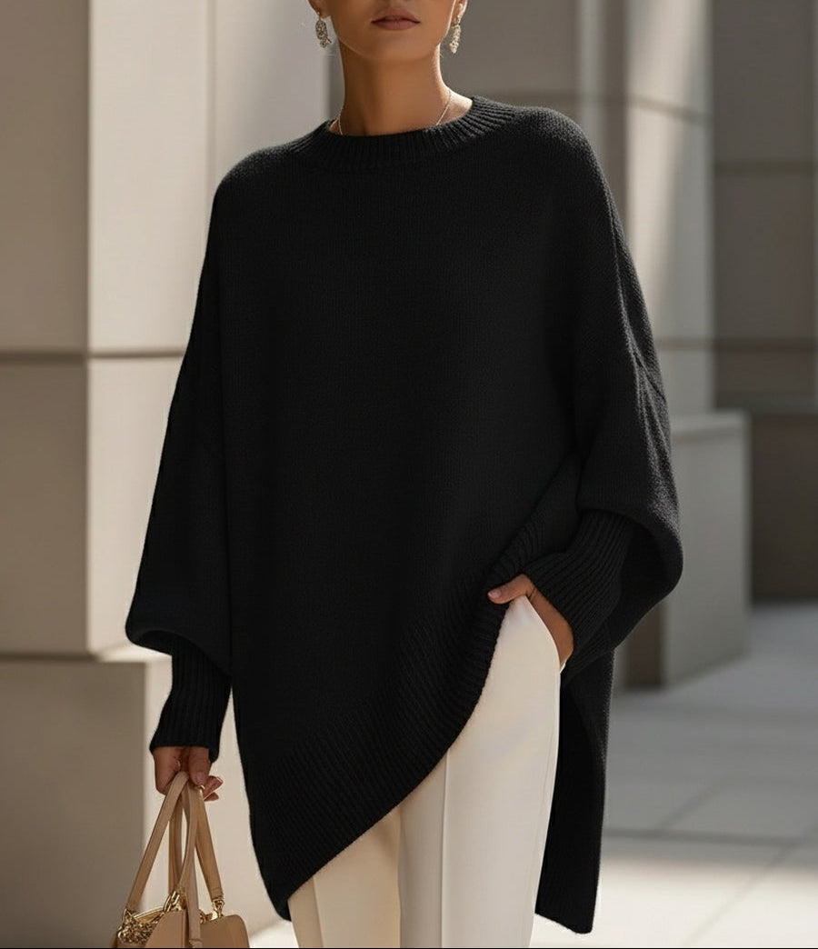 Myfanwy batwing knit poncho jumper – image 6