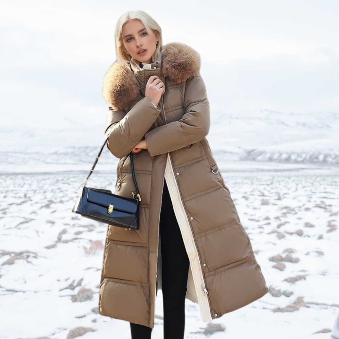 Dorinda faux fur collar winter coat – image 9