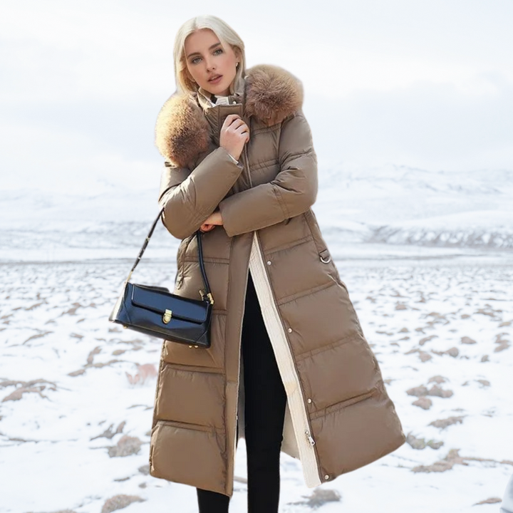 Dorinda faux fur collar winter coat – image 9