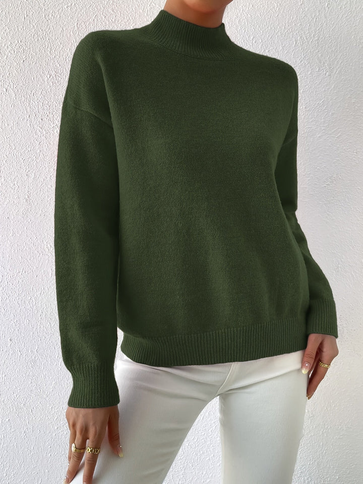 Lowri high neck knitted jumper – image 30