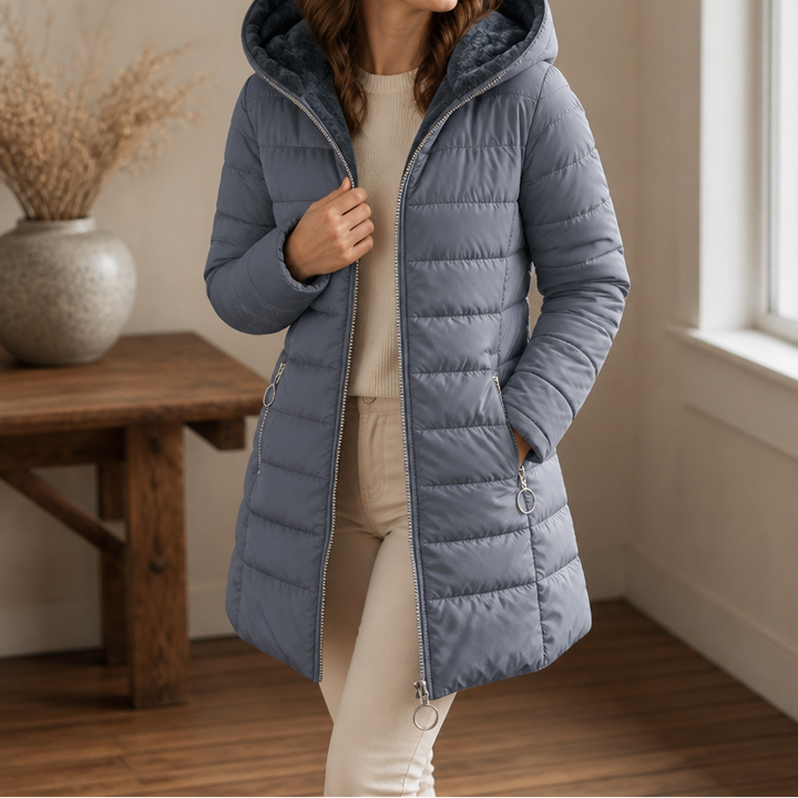 Pandora longline hooded puffer coat – image 3