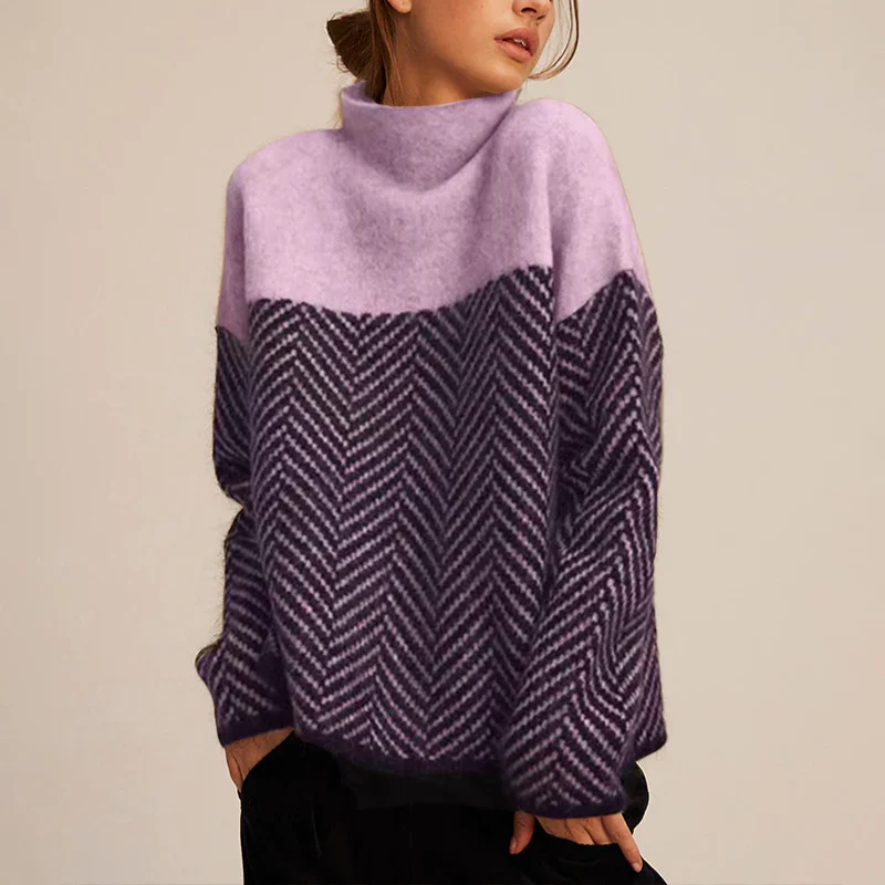 Mererid fine knit roll neck jumper – image 3