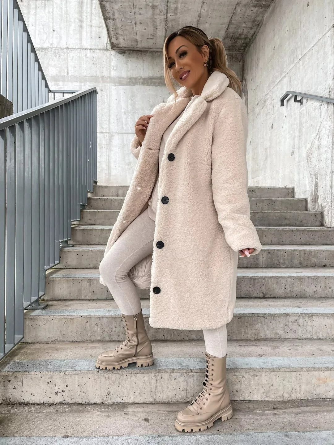 Juliana plush trench coat – image 7