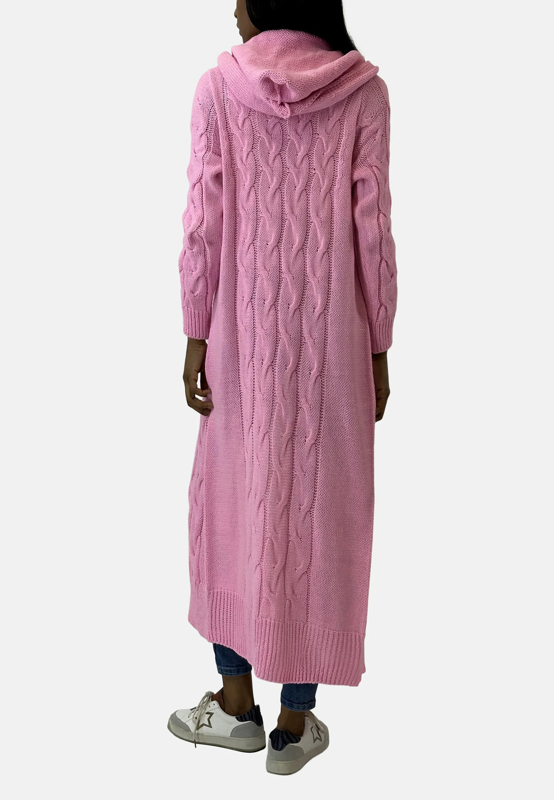 Bianca long hooded knit cardigan – image 7