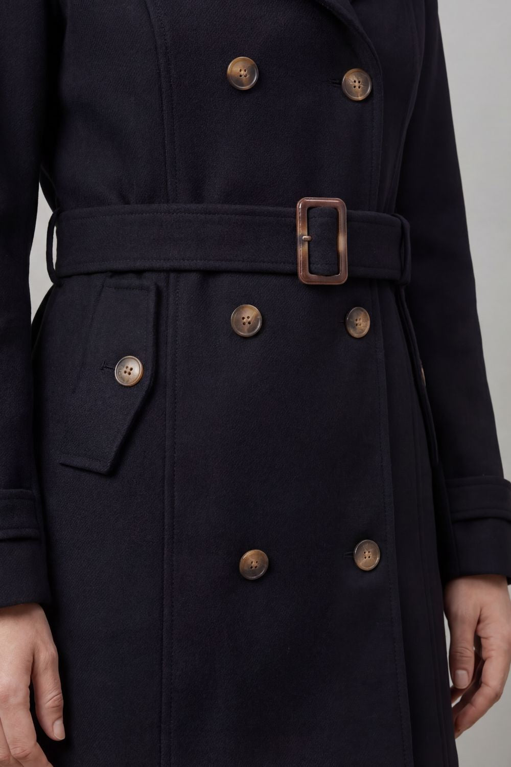 Heddwen tailored hooded trench coat – image 5