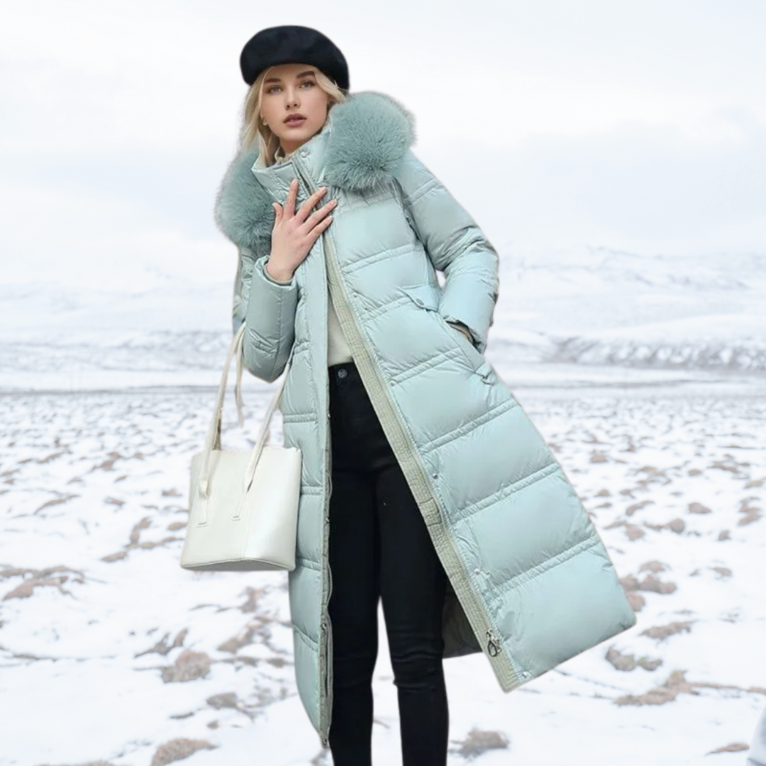 Dorinda faux fur collar winter coat – image 7